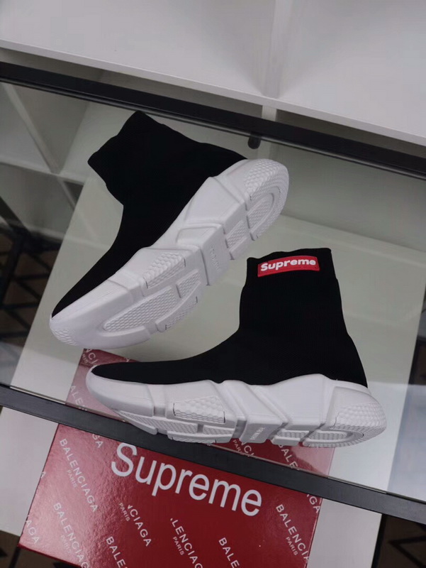 Balenciaga X Supreme Speed Runner Sock Black